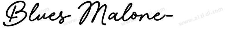 Blues Malone字体转换